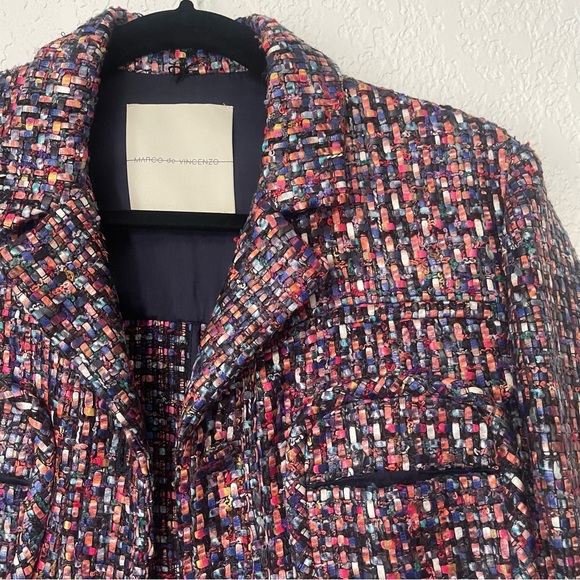 Marco De Vincenzo Boucle Jacket Size 38 - Picture 9 of 15